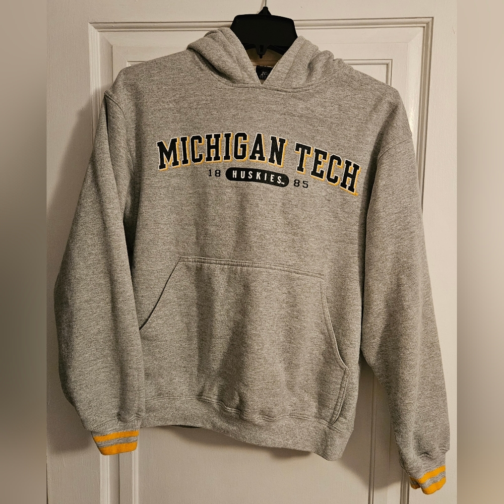 EUC Unisex Michigan Technological University MTU Pullover Hoodie, Size S